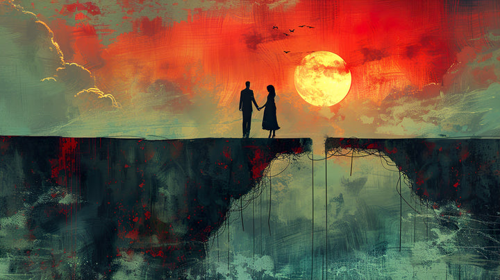 Couple Standing on the Edge