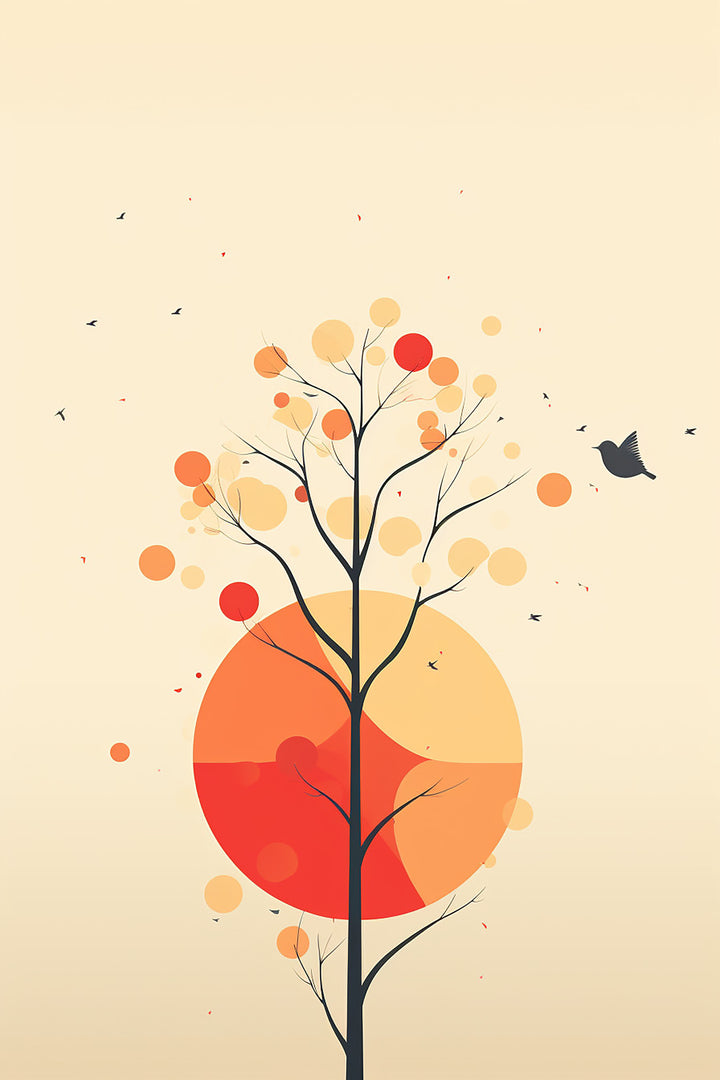 Sunset Tree Canvas
