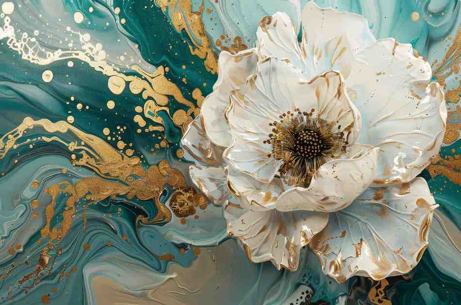 White Flower Abstract