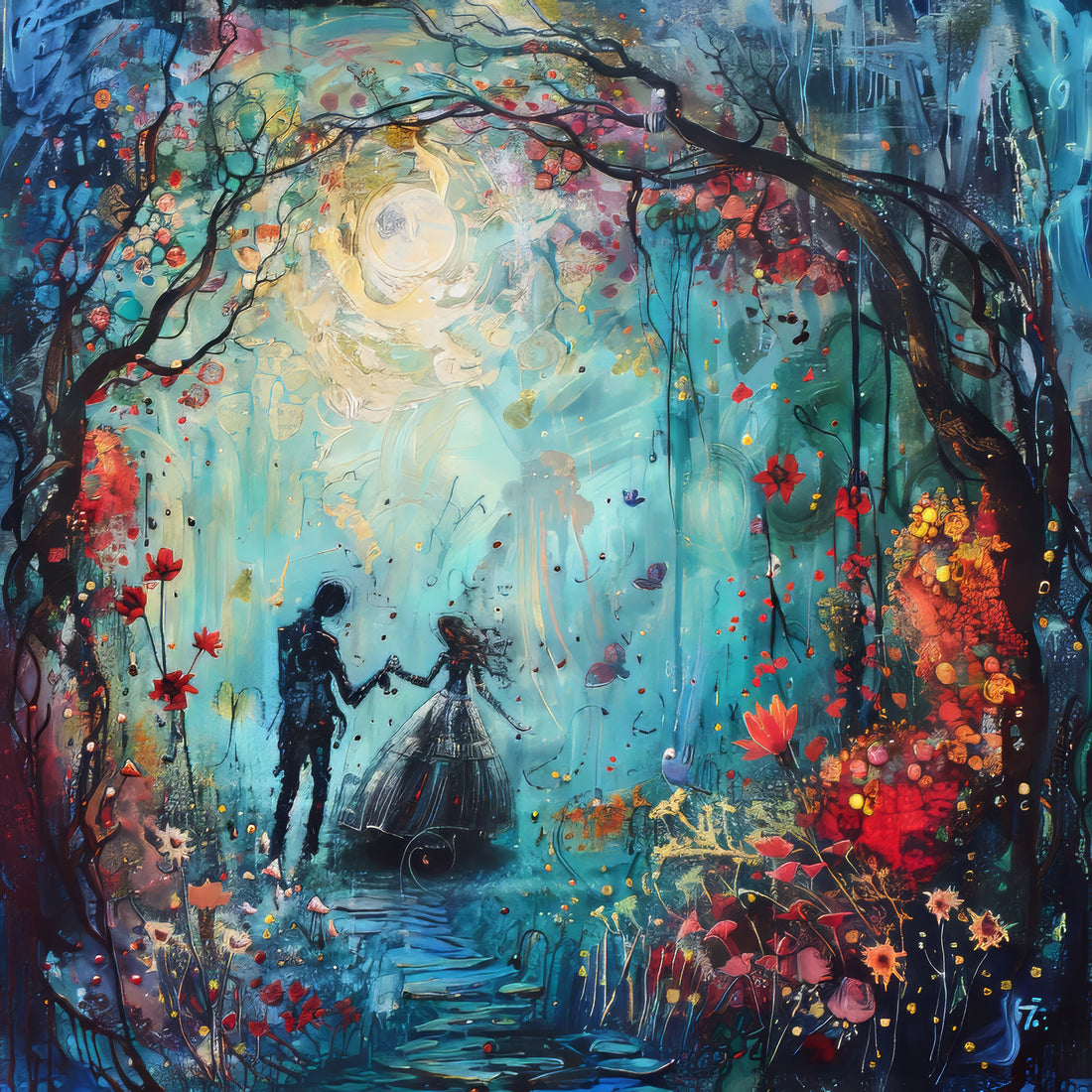 Beautiful Couple Abstract