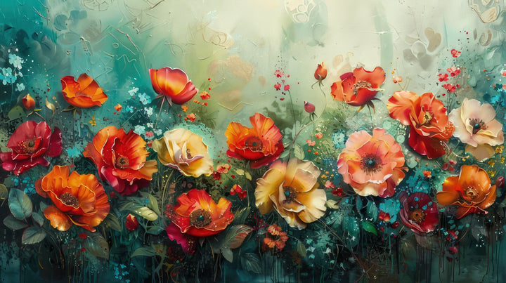Colourful Flowers Art