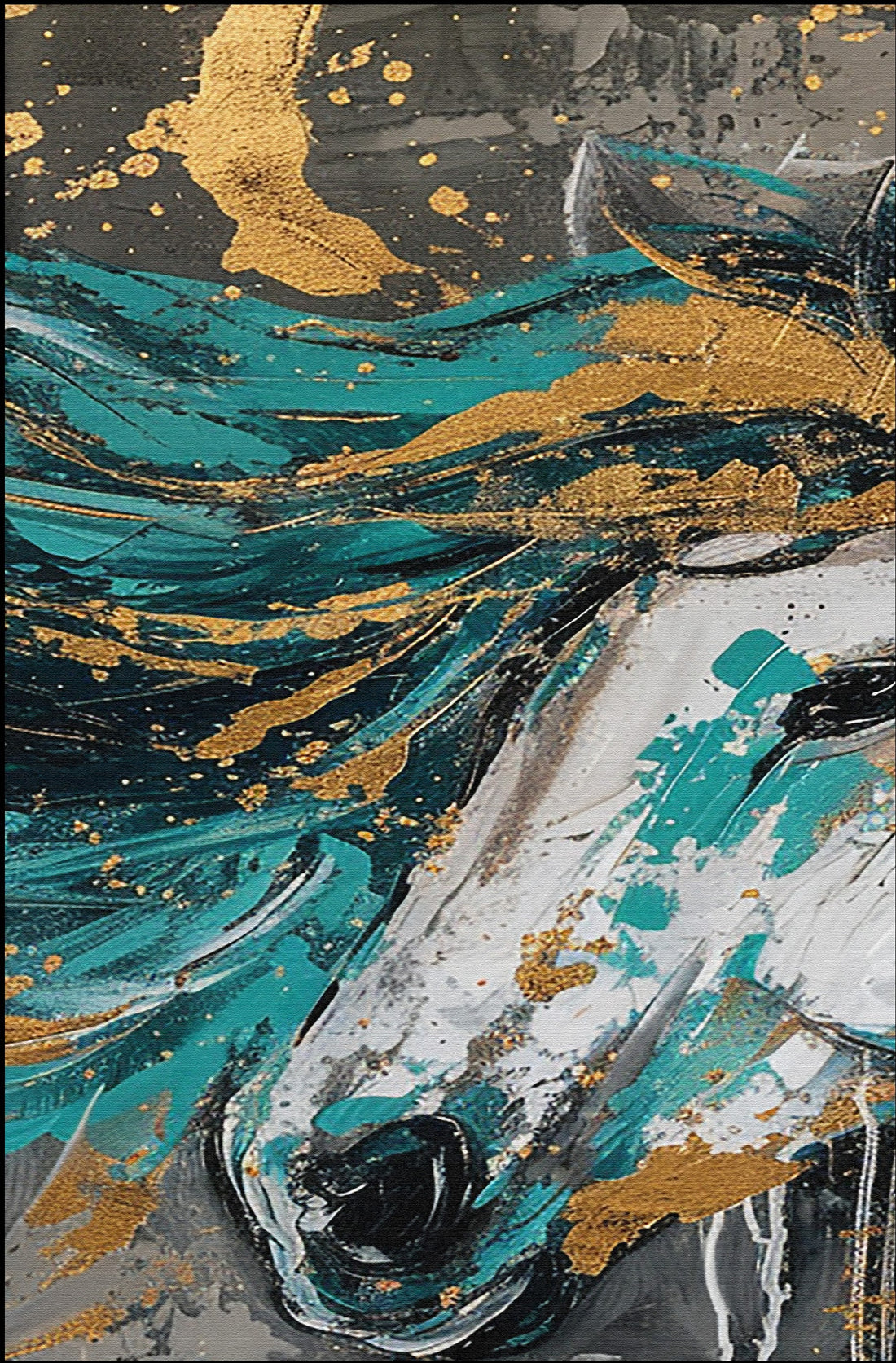 Set of 3 Pcs of Horse Abstract