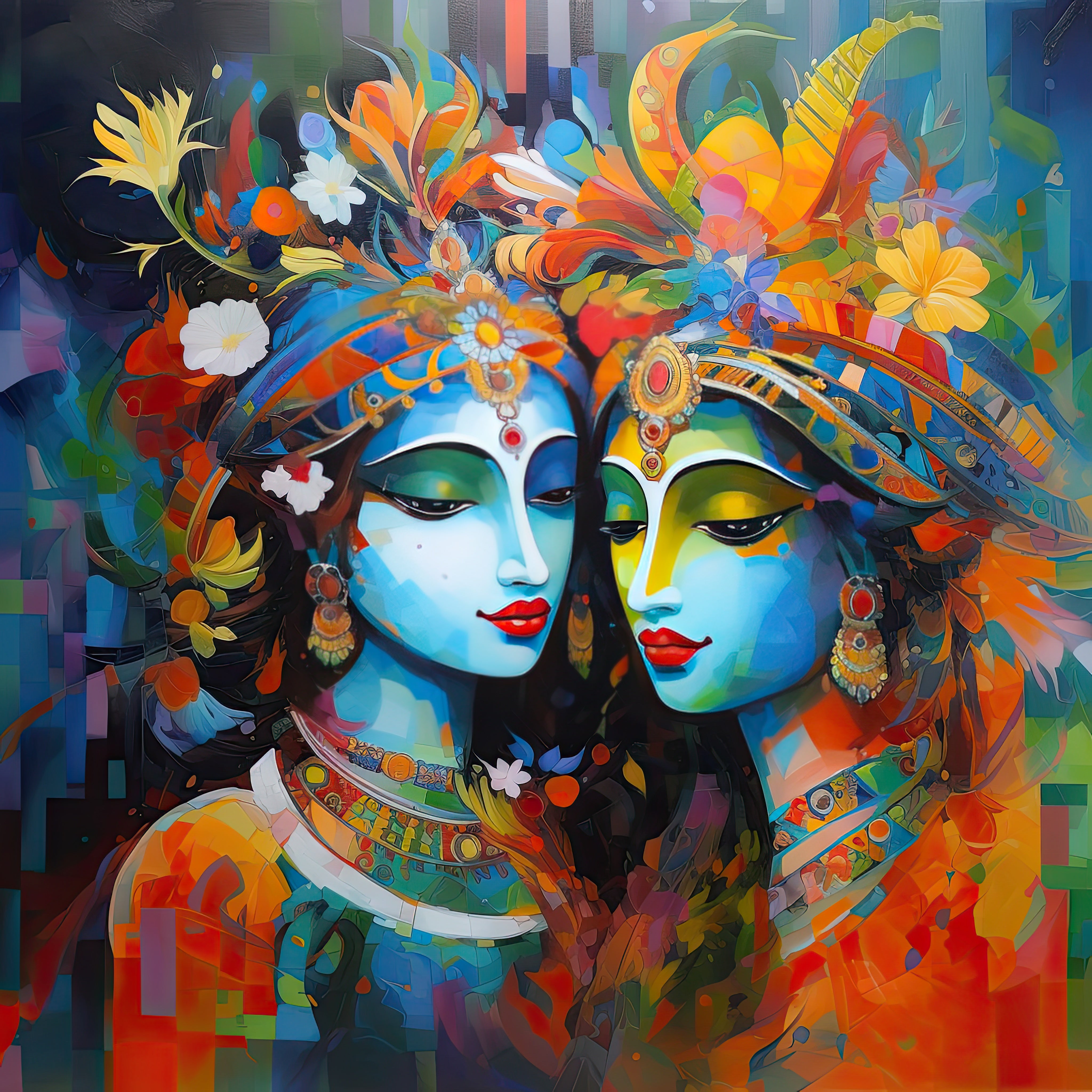 Radha Krishna Art