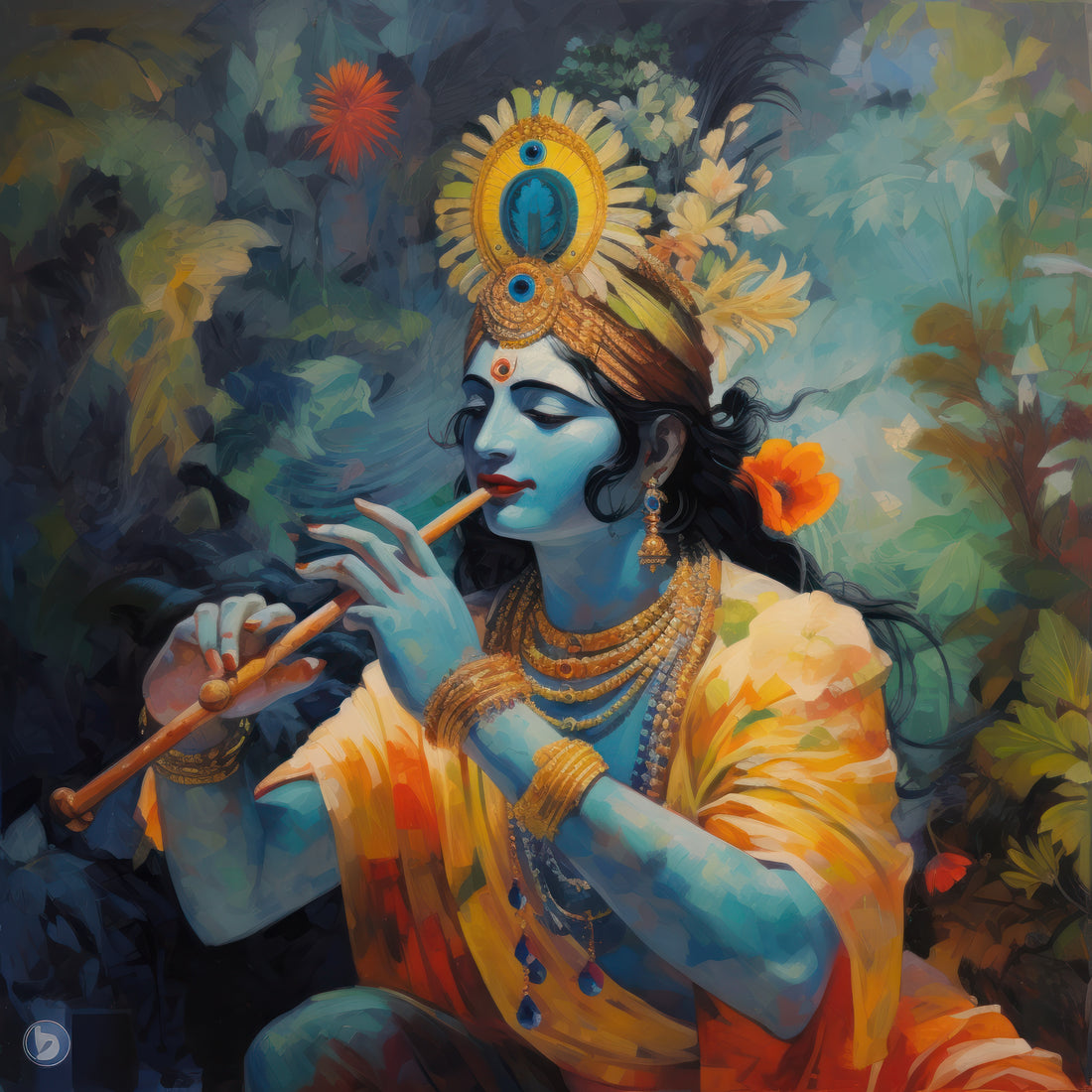 Krishna flute Art