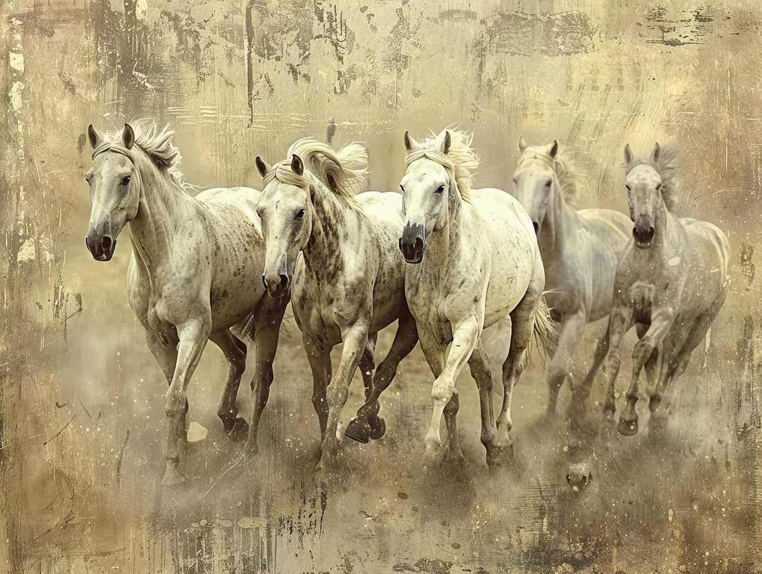 Running White Horses