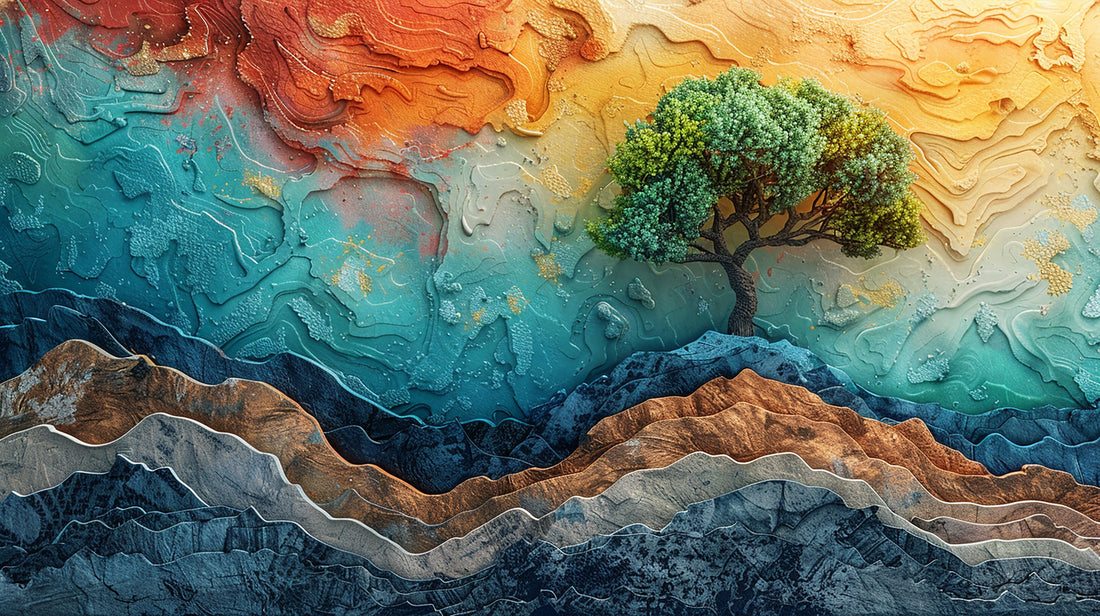 Real Feel Abstract Tree art Luxury Painting on Canvas