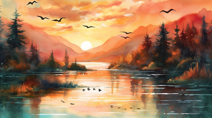Birds over the River