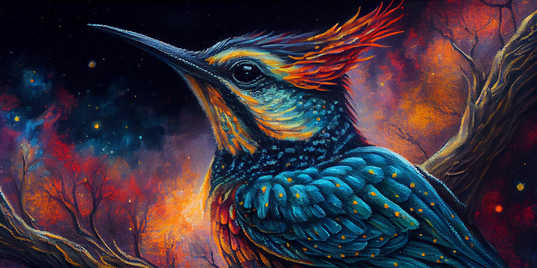 Modern Bird Abstract art Luxury Painting on Canvas