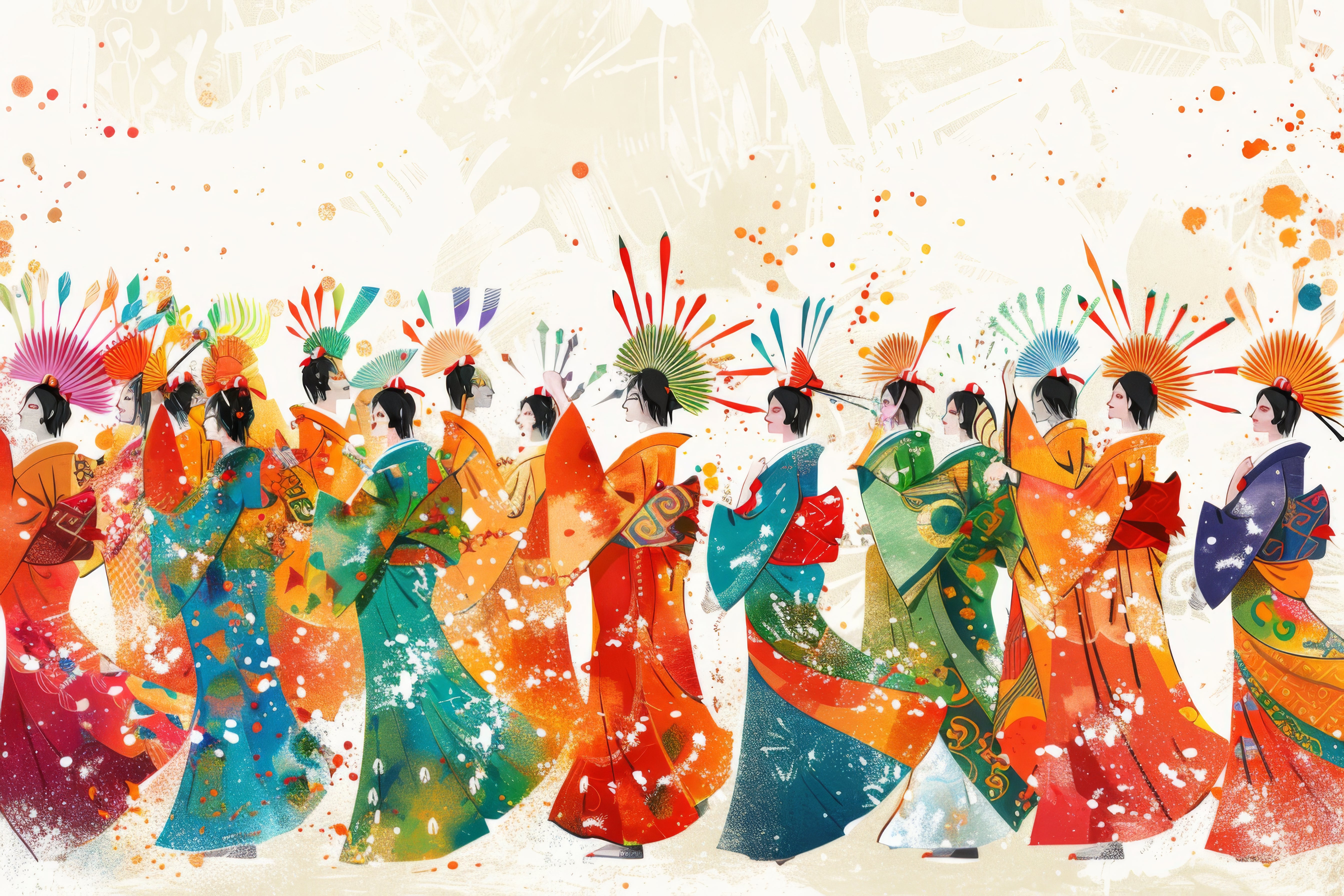 Vibrant Costumes City Parade