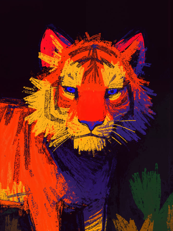 Vibrant Tiger Portrait